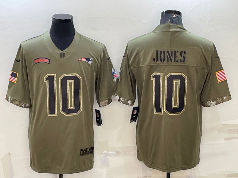 Men New England Patriots #10 Jones Green 2022 Vapor Untouchable Limited Nike NFL Jersey